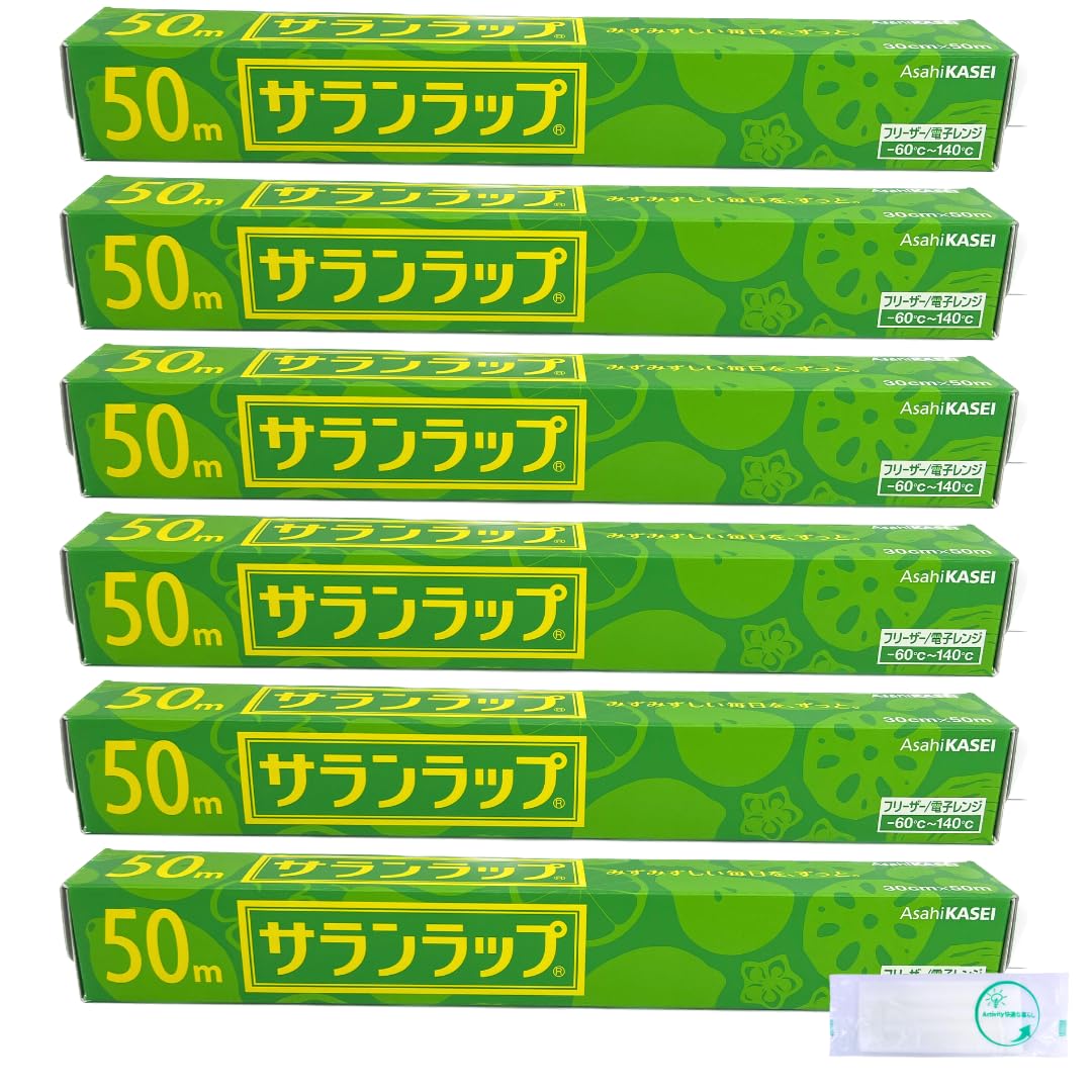

Asahi Kasei Home Saran Wrap Food Packaging Wrap Film Regular 30cm x 50m x 6 pieces [Activity Official Wet Sheet Included]