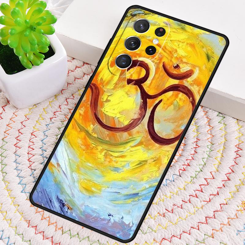 

Aum om Namaste Symbol Zen soft Phone Case for Samsung Galaxy note 10 pro S26 Ultra S23 S24 FE S25 S21 S22 PLUS shockproof Cover Galaxy S22 5G