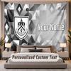 Custom Name Text Tapestry Burnley Football Personalized Polyester Wall Tapestry For Bedroom And Room