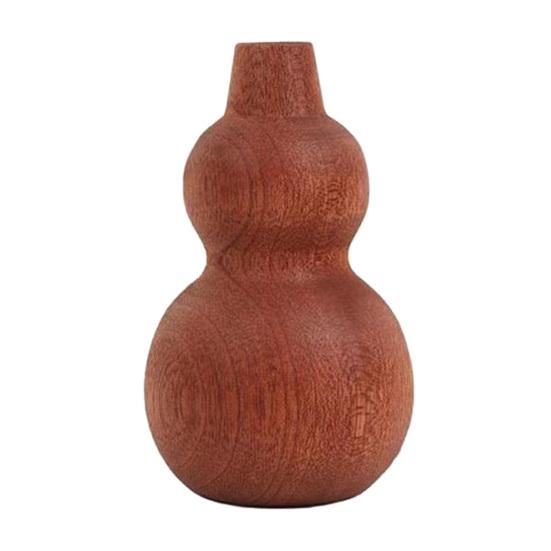 Mini Vaso de Madeira para Flores Secas Feito à Mão Vaso de Flor de Madeira Natural Pequeno Vaso Decorativo para Mesa Estante Decoração de Casa