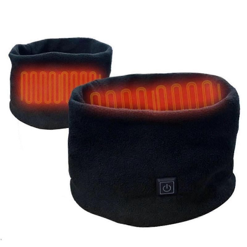 Winter Electric Heated Scarf Neck Wrap USB Rechargeable Neck Warmer 3 Speed Adjustment Fleece Scarf