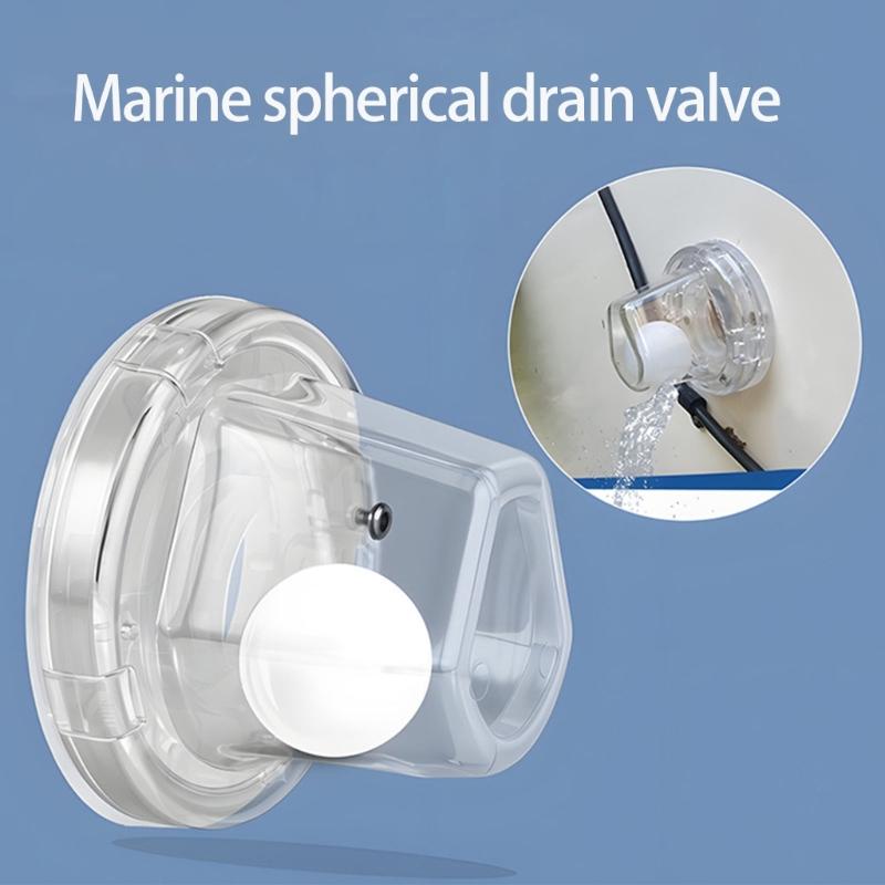 Replacement Kit Bailing Scuppers Boat Self Bailing Ball Scupper Valves Marine Valves Ball Drain Plug Easy Installation