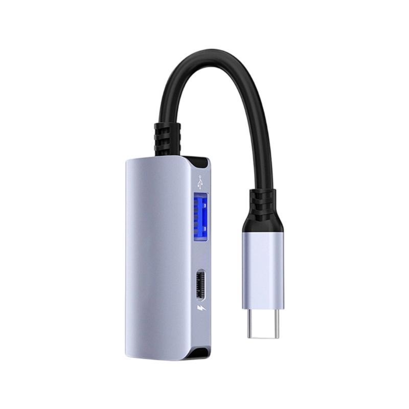

USB C Hub for 4K60Hz High Clearly video Output PD65W Fast Charging 480Mbps Data Transfer USB Splitter Compatibility for