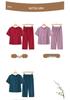 Mamas chinesisches Sommeroutfit: Kurzarm-Oberteil und Hose Set für Frauen mittleren Alters und ältere Frauen