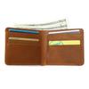 Crazy Horse Leather Simple Men's Wallet Cowhide Brown Light Genuine Retro Business Short Men
