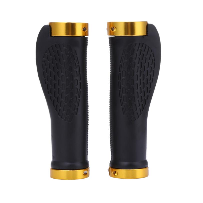 Rubber MTB Bike Grips Handlebar Cover Rubber Soft Anti-Skid Bicycle Grip Alloy Lock Bar BMX Handle Cuffs Cycling Accessories