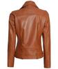 Stylish Women's Leather Brown Jacket New Handmade Lambskin Soft Casual Biker Wear