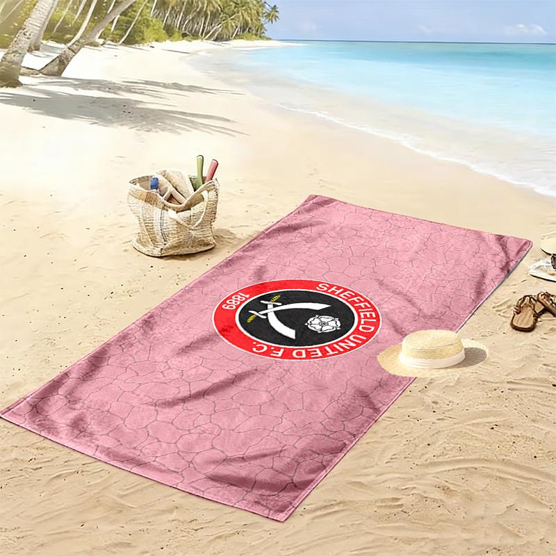 Sheffield United F.C Print Beach Towel, Large Soft Quick Dry Towel for Beach Camping Swimming