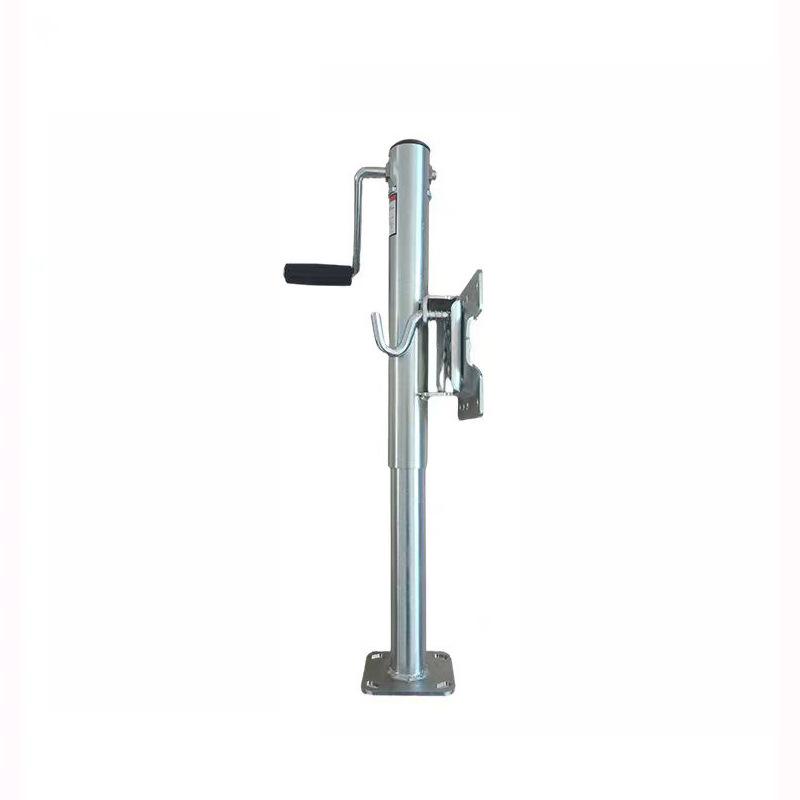 1200 lb Jack Stand with Side Crank for Trailer/Mobile Food Truck - Two-Way Rotating Crank, Easy to Use
