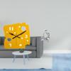 Nordic Minimalist Cheese Clock Quiet Acrylic Wall for Office Bedroom Apartment Decor Abstract