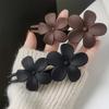 7 PCS Frosted Flower Barrettes Matte Hair Accessories Flat Hair Claw Clips  Beach Party