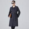 Women's Mid-Length Double-Sided Cashmere Coat - Single-Breasted, Fashionable, Versatile Korean Style, High-End Pure Wool Outerwear for Autumn/Winter.