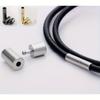 Metallic Cord Buckle Heads, 4mm In Size - Sturdy Fasteners Ideal for Creating Bracelets, Jewelry, Stylish Metallic Look And Robust Build
