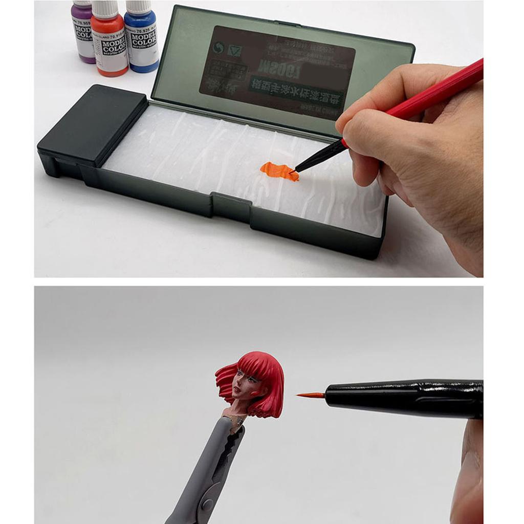 Tavolozze Umide per Pittura Acrilica Tavolozza Umida Penna Supporto per Lavaggio Tavolozza Idratante Pittura Fresca Strumento per Modellare
