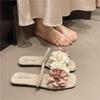 Cool Slippers Female Summer Dress With Sandals French Sweet Fairy Pearl Flower Style