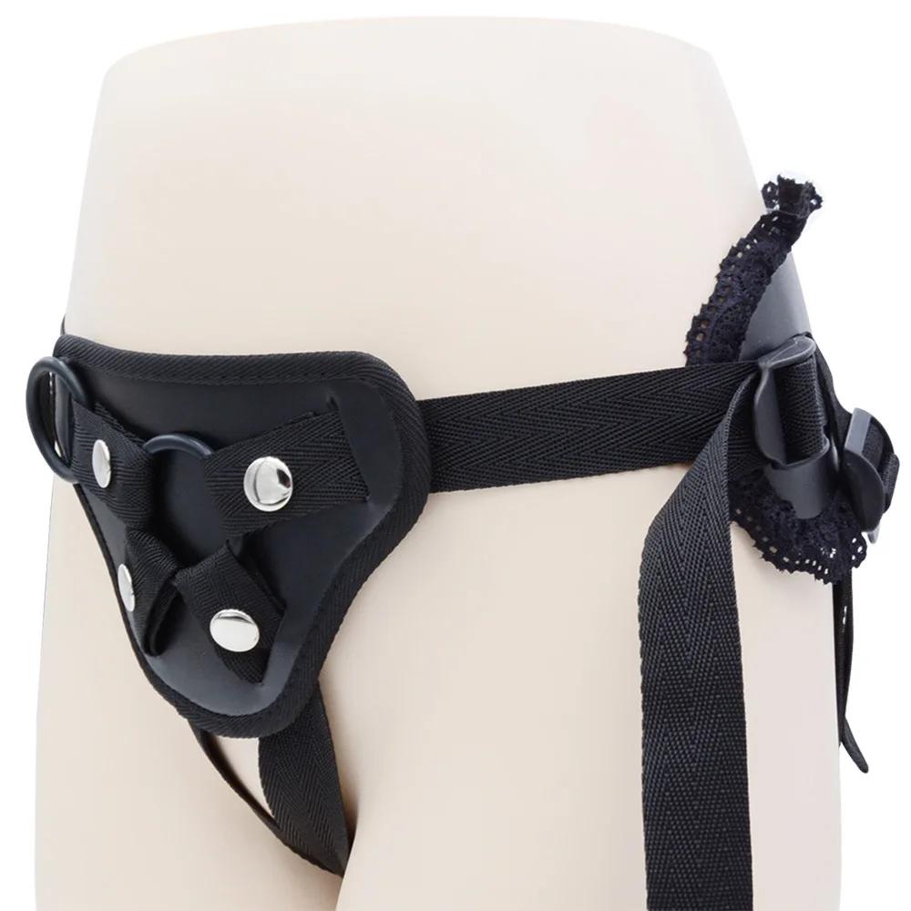 Lace Braided Wearable Strapon Penis for Lesbian G Spot Stimulator Lace Slacks Panties Strap on Dildos Pants Sex Toys for Women