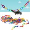 Honey 100/150Pcs Bag Weasel Products Climbing Toys Flying Mouse Climbing Training Supplies C-Type Chain Buckle Block