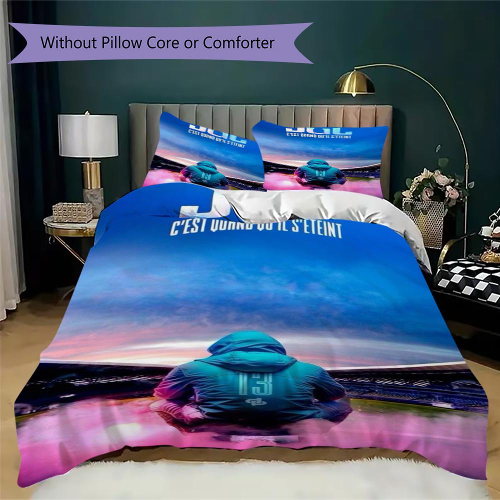 Jul C'Est Pas Des Lol Pattern Bedding uilt Set uilt Cover Pillowcase Home Decoration Birthday Gift (1 * duvet cover + 2 * pillowcase without core)56