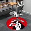 1pc Looney Tunes Sylvester Cat Office Round Area Rug, Under Office Chairs Bedroom Living Room Home Decor  A1022322