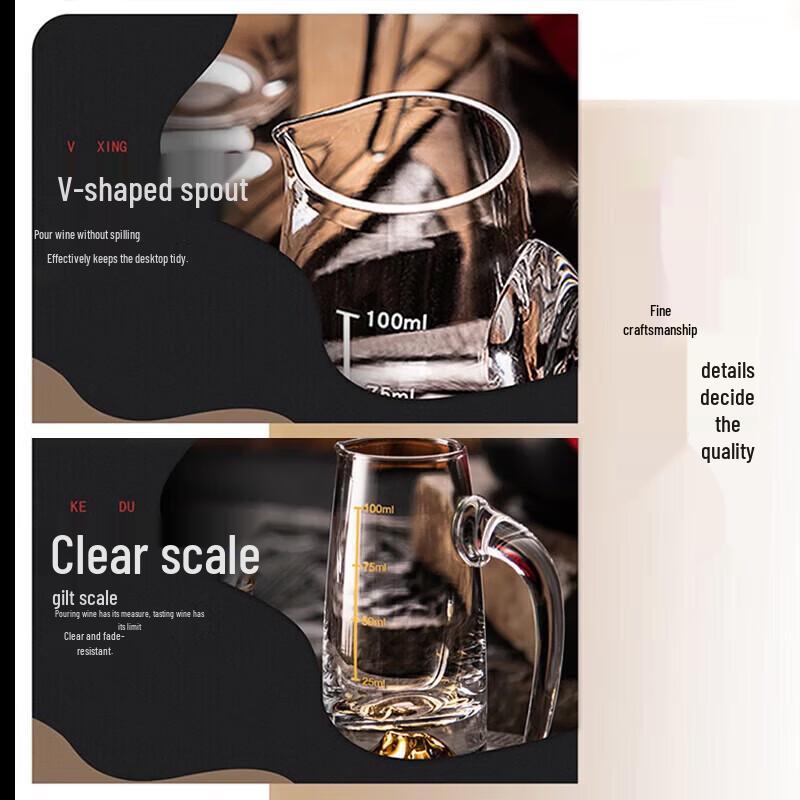 FANKAQI Luxury Crystal Baijiu Decanter & Cup Set