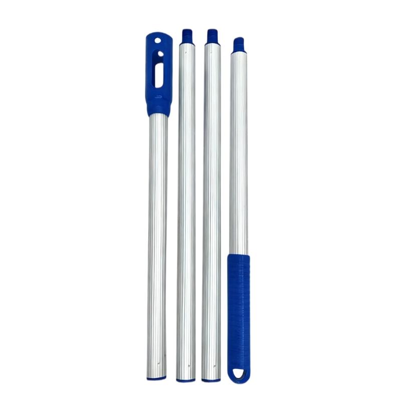 Quick Assembly Heavy Duty Aluminum Telescoping Pool Leaf Net Poles 3 Section 4 Section Adjustable Cleaning Tool Nonslip Handle
