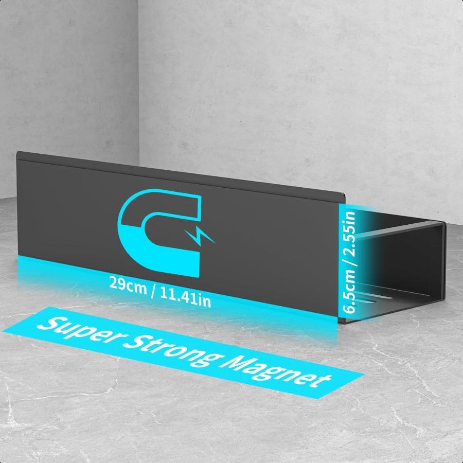 6 Pack Magnetic Spice Rack Organizer Storage for Refrigerator and Oven Fridge Organizers and Shelf