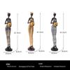 African Black Art Resin Figurine: Creative Home Decor for Living Room, Entrance Hall, or Wine Cabinet TV Stand