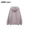 Jinyujie Women's Relaxed Fit Long-Staple Cotton Hooded Sweatshirt
