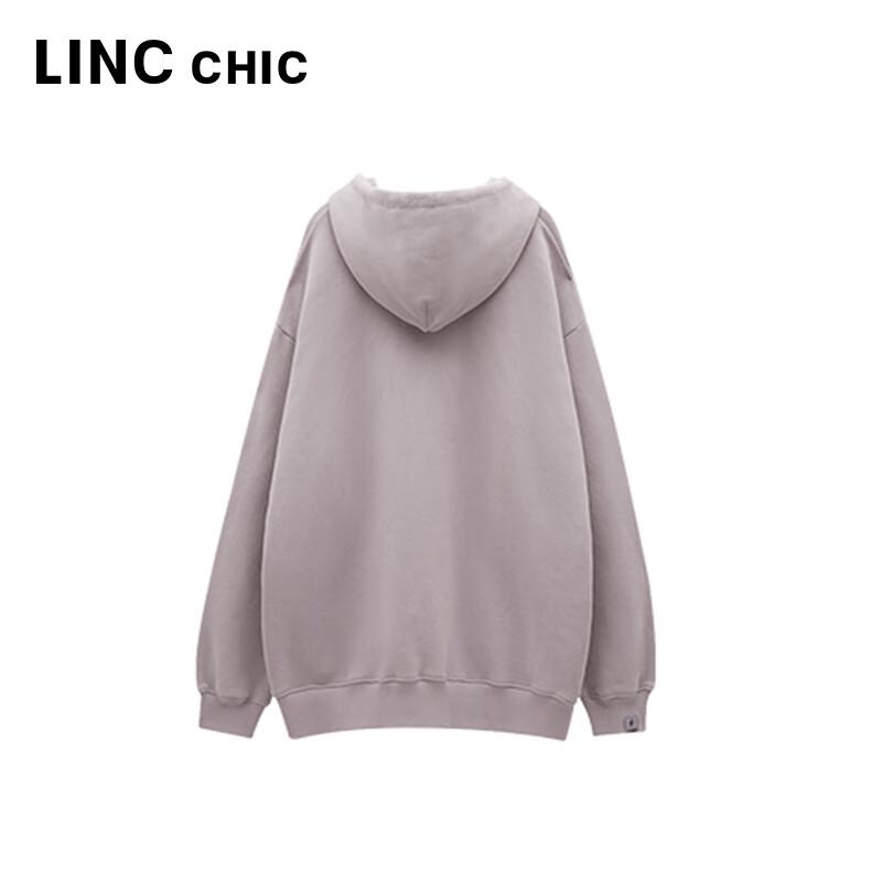 Jinyujie Women's Relaxed Fit Long-Staple Cotton Hooded Sweatshirt