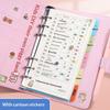 Macaron Children's Bookkeeping Book Loose-leaf Primary School Student Handbook Savings Book Can Put Money Financial Wallet Bookkeeping Book