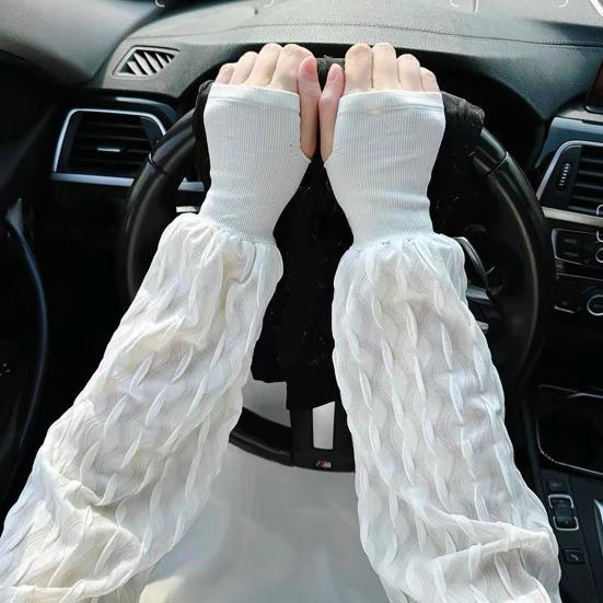 Sun Protection Sleeves for Women, UV Protection Arm Sleeves, Loose Fit Cooling Arm Sleeves, Breathable Stylish Arm Covers for Summer Driving