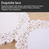 200 Pieces Paper Oil-proof Baking Single-used Hollow-out Oil Papers Cake Pad Accessory for Home Kitchen Bakery Restaurant