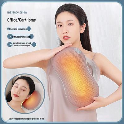 Multi-Functional Neck and Lumbar Support Massage Pillow for Home & Car