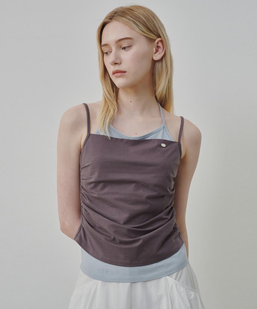 Ollibeudeollibeu Halter Neck Top & Sleeveless Set Oe6Me4140
