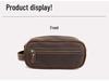 Men's Genuine Leather Clutch & Wash Bag - High-End Retro Design
