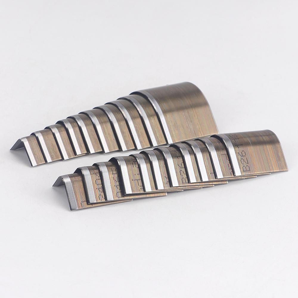 1Set Handmade Stamping Tools for Faux Leather, Metal Cutting Knife Mold, R-Angle Knife Mold, DIY Round Corner Cutting Knife Mold