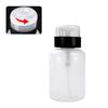 200ml Clear Push Down Empty Bottle Press Pump Dispenser Nail Polish Container