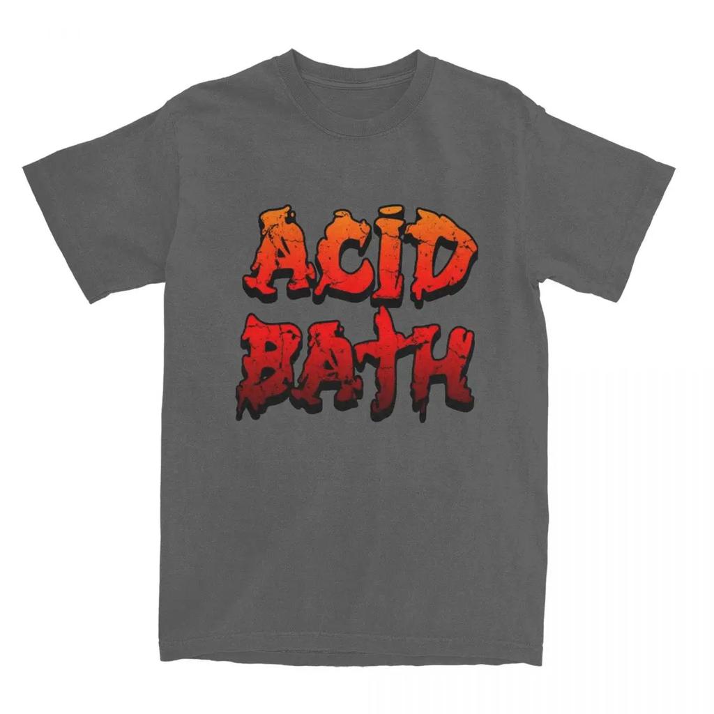 Funny Acid Bath T-Shirts Men Women's Cotton Sludge Metal Band Tee Shirt Graphic Printed Clothing