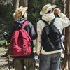 Schoolbag backpack for men and women outdoor leisure travel large capacity backpack anti-splashing texture hiking versatile mountaineering bag 