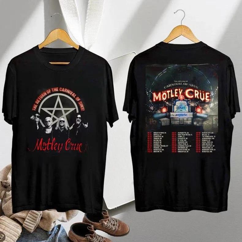 Mötley Crüe 2026 North American Tour Announcement Graphic T-Shirt – Iconic Rock L