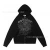 Sp5der Streetwear Hoodie Couples Unisex Oversized Cotton Pullover Sweatshirt Winter Casual Hip Hop