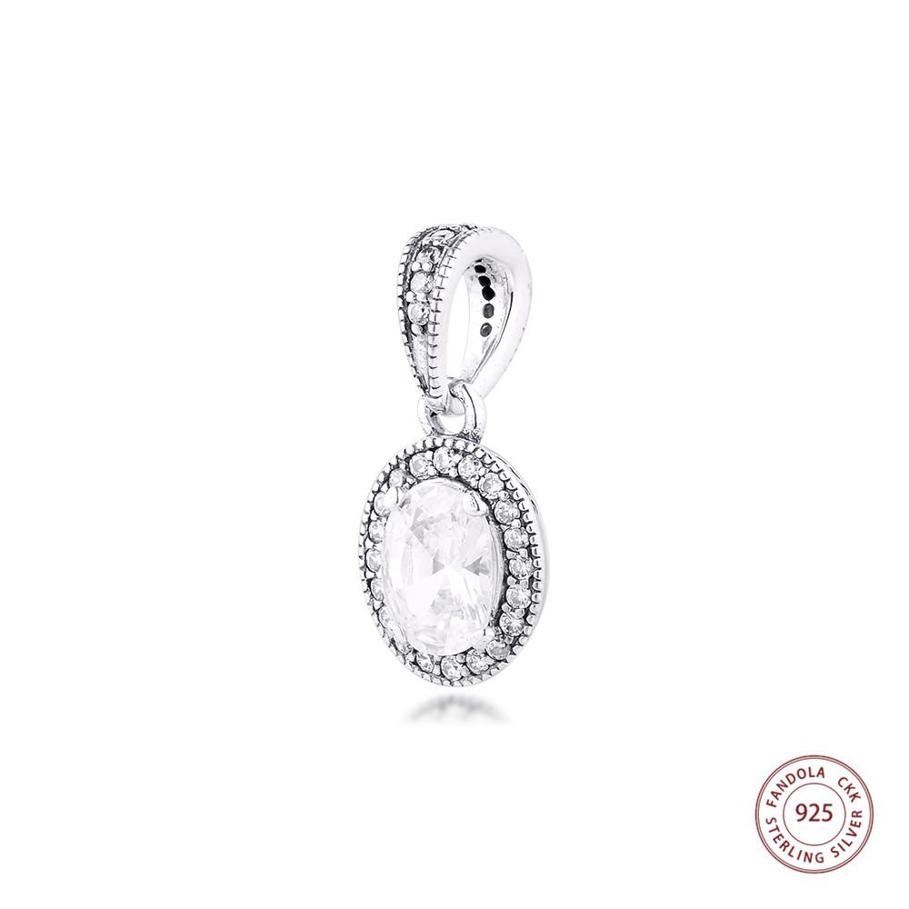 

100% стерлингового серебра 925 пробы, винтажная элегантная подвеска-подвеска, бусины для изготовления ювелирных изделий, подходит для оригинального браслета для женщин и девочек, подарок «сделай сам»