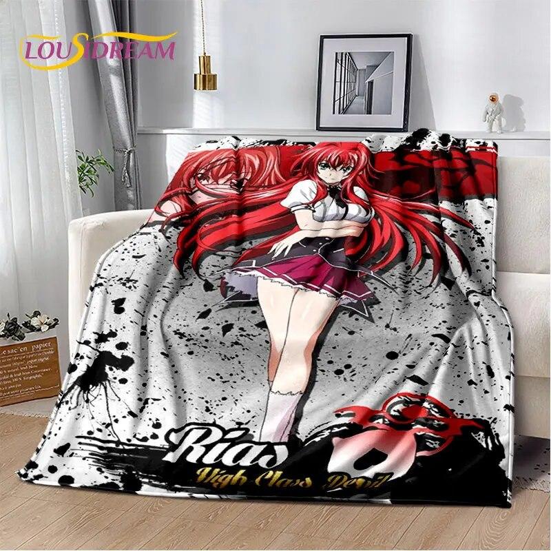Anime High School D×D Sexy Girl Soft Plush Blanket,Flannel Blanket Throw Blanket for Living Room Bedroom Bed Sofa Picnic Cover