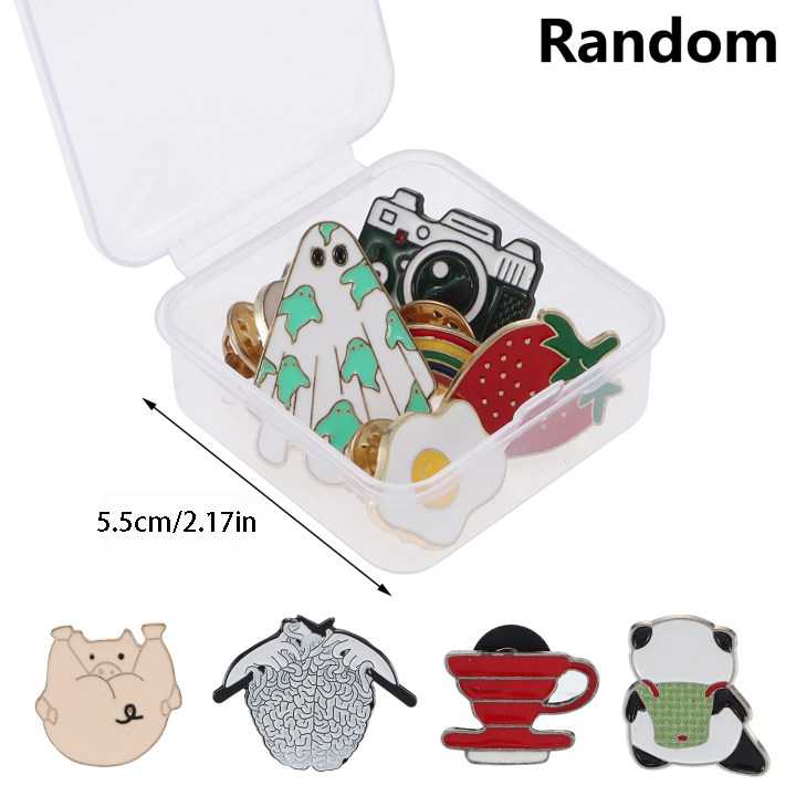 

50pcs Cute Random Badges Personalized Badge Fashion Pins Jewelry For Cartoon Clothes Bag Metal PinsSet Brooches Friends BestGift