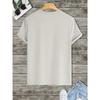 Star In A Circle Print T Shirt, Tees for Men, Casual Short Sleeve T-shirts for Summer
