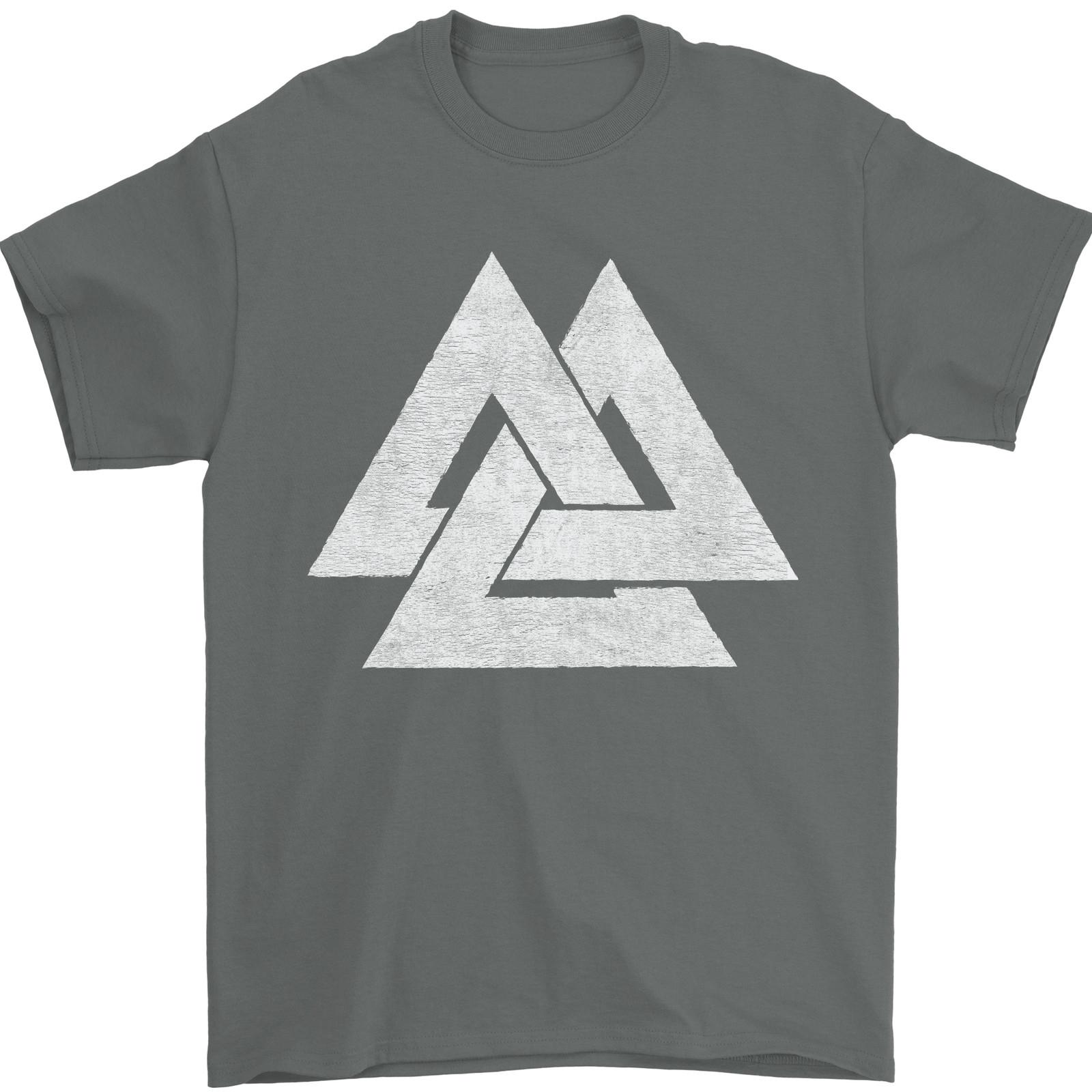 Viking Valknut Symbol Norse Mythology Thor Mens T-Shirt 100% Cotton XL