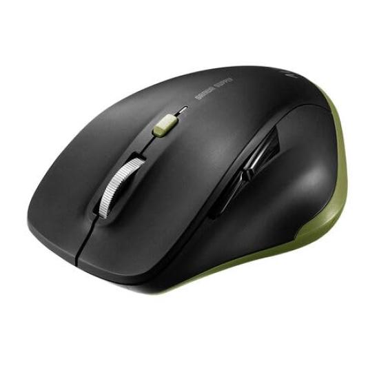 

Sanwa Direct Bluetooth 5 Blue Battery Mouse, Quiet, Compact, Buttons, Back/Forward Buttons, LED, Operated, Khaki, 400-MABT159BKK