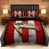 Ks Cracovia Pattern Bedding Uilt Set Uilt Cover Pillowcase Home Decoration Birthday Gift (1 * Duvet Cover + 2 * Pillowcase Without Core)