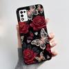 Phone Case For ZTE Libero 5G III A202ZT / Libero 5G II A103ZT Casing Fashion Butterfly Flower Black Soft TPU Case Silicone Cover