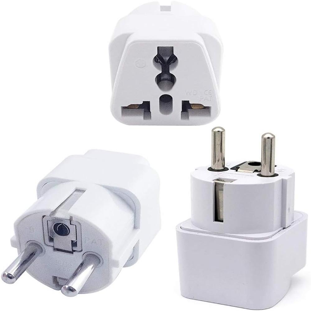 Universal EU Plug Adapter International AU UK US To Euro KR Travel Adaptor Electrical Converter Power Socket Pure Copper.